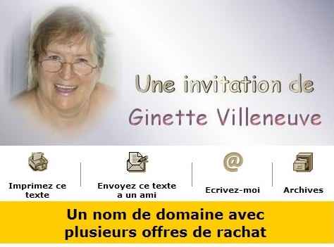 chronique de Ginette Villeneuve