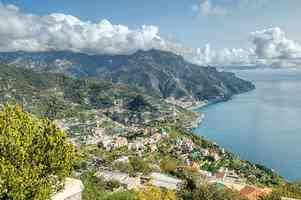 Photo de la C&ocirc;te Amalfitaine vue de Sorrente