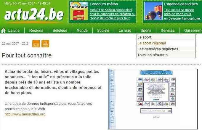 Article publi� le 23 mai 2007