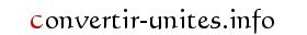 convertir Unit&eacute;s