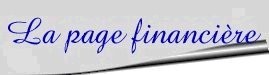La page financi�re
