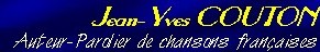 Auteur Parolier Jean-Yves COUTON