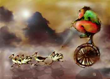 Cort�ge � une roue