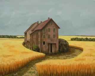 il se prot&egrave;ge du soleil 81x65cm 2004