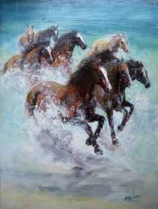 Troupeau de mustangs