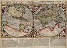 Planisphère dessiné par Mercator